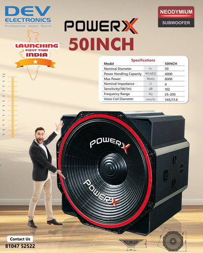 POWERX 50 INCH SUBWOOFER