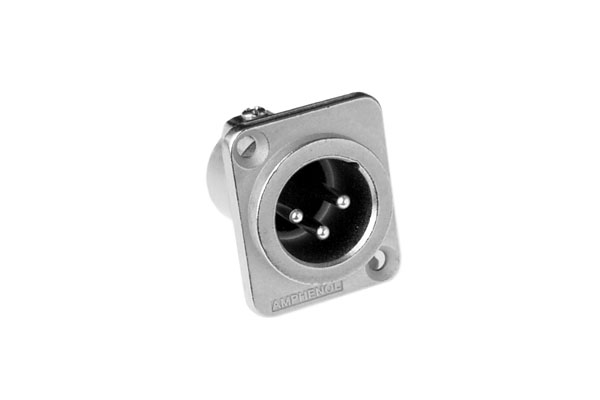 AMPHENOL AC 3 MMDZ MALE METAL PANEL MOUNT MACH 3 PI