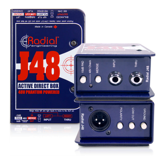 Radial J48 1-channel Active 48v Direct Box